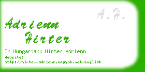 adrienn hirter business card